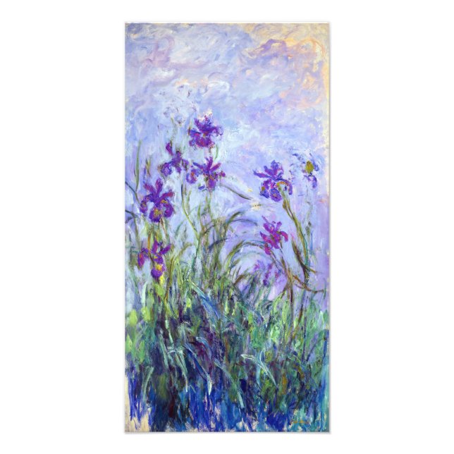 Impression Photo Claude Monet - Iris mauves (Devant)