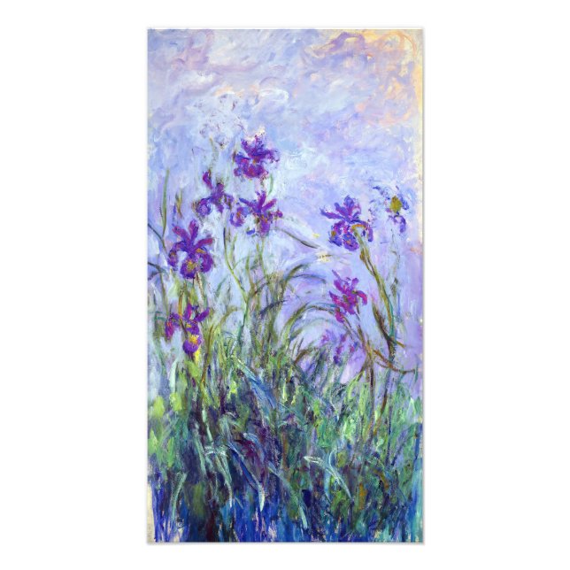 Impression Photo Claude Monet - Iris Mauves / Iris Mauves (Devant)