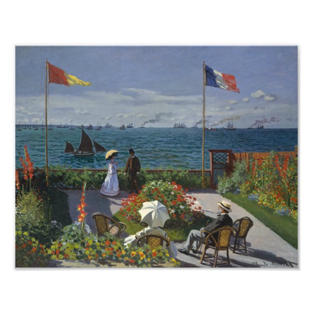 Impression Photo Claude Monet - Jardin de Sainte-Adresse (Devant)