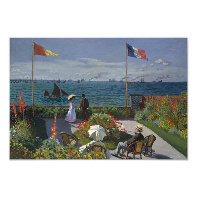 Impression Photo Claude Monet - Jardin de Sainte-Adresse (Devant)
