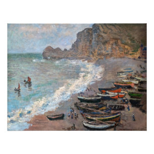 Impression Photo Claude Monet - La Plage à Etretat