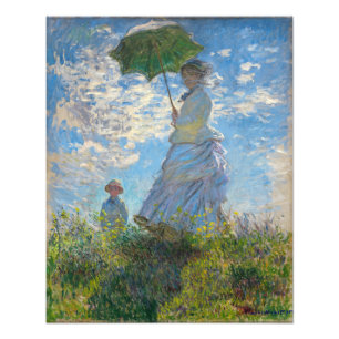 Impression Photo Claude Monet - La Promenade, Femme à l'Ombrelle