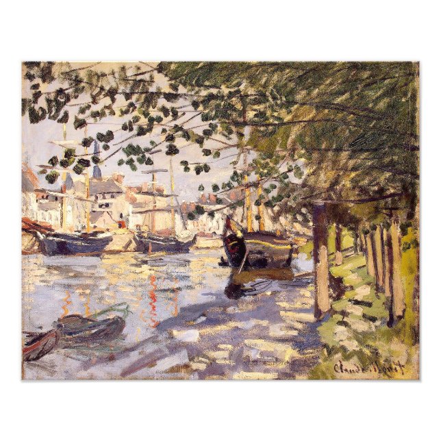 Impression Photo Claude Monet. La Seine à Rouen (Devant)