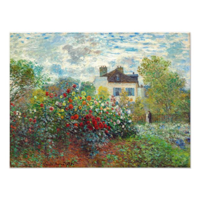 Impression Photo Claude Monet - Le Jardin de l'Artiste à Argenteuil (Devant)