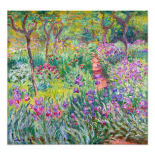 Impression Photo Claude Monet - Le jardin d'Iris à Giverny