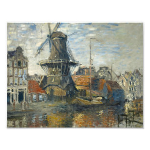 Impression Photo Claude Monet - Le moulin à vent sur l'Onbekende