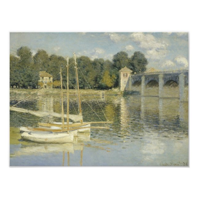 Impression Photo Claude Monet - Le pont Argenteuil (Devant)