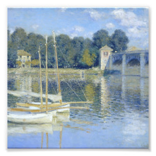 Impression Photo Claude Monet - Le Pont D'Argenteuil