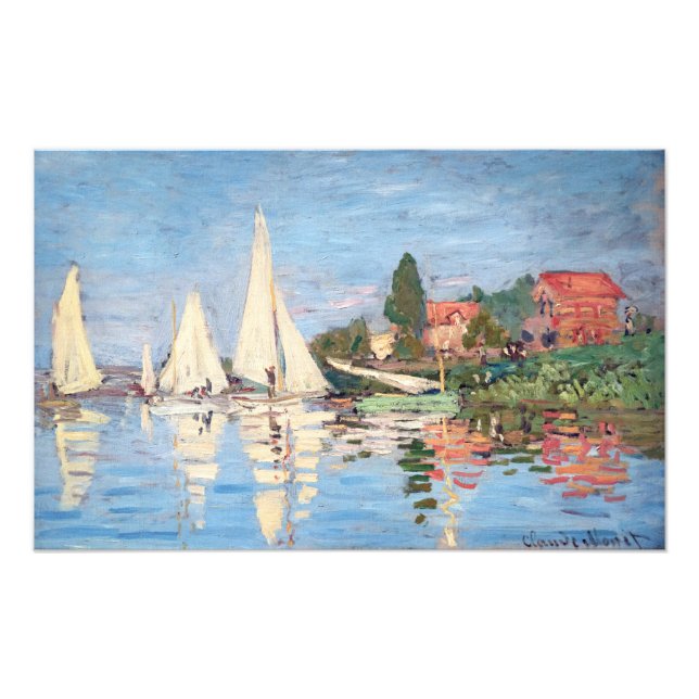 Impression Photo Claude Monet - Régates à Argenteuil (Devant)
