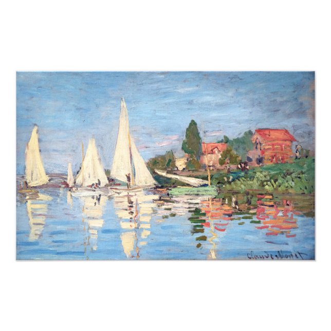 Impression Photo Claude Monet - Régates à Argenteuil (Devant)
