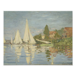 Impression Photo Claude Monet - Regattas à Argenteuil