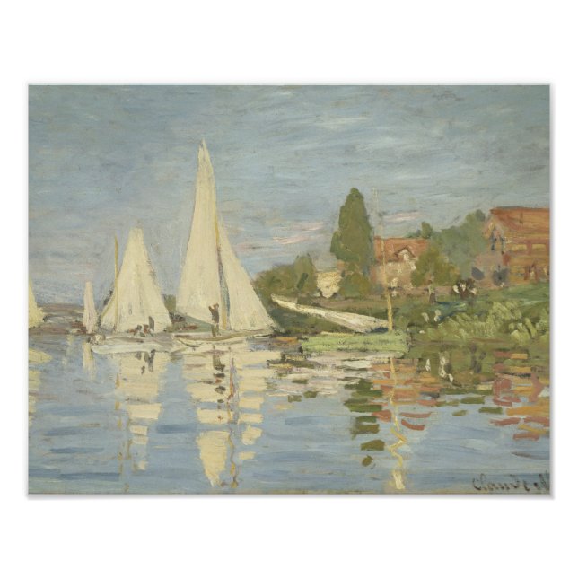 Impression Photo Claude Monet - Regattas à Argenteuil (Devant)