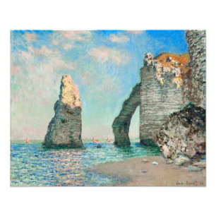 Impression Photo Claude Monet sur les falaises à Étretat