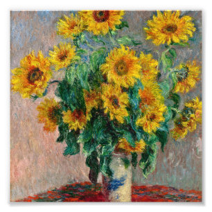 Impression Photo Claude Monet - Tournesols
