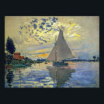 Impression Photo Claude Monet - Voilier au Petit-Gennevilliers<br><div class="desc">Bateau à voile au Petit-Gennevilliers / Voilier au Petit-Gennevilliers - Claude Monet,  1874</div>