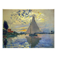 Claude Monet - Voilier au Petit-Gennevilliers
