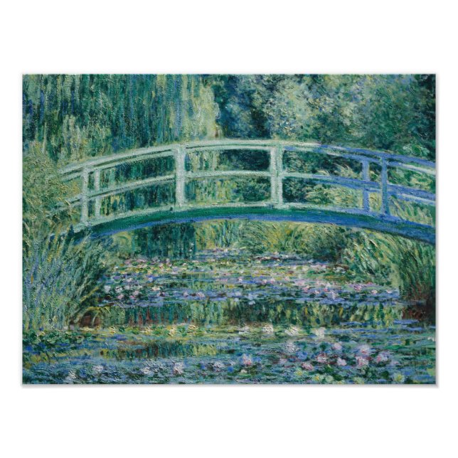 Impression Photo Claude Monet - Water Lilies et pont japonais (Devant)