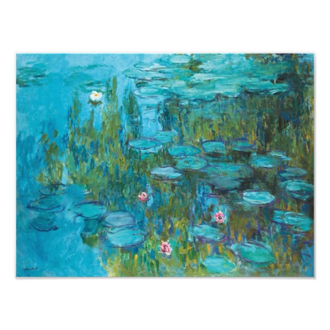 Impression Photo Claude Monet Water Lilies Nymphéas GalleryHD (Devant)