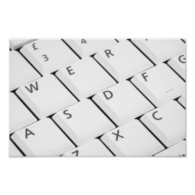 Impression Photo Clavier blanc détail (Devant)