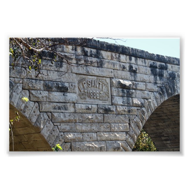Impression Photo Clements Stone Arch Bridge, Kansas (Devant)