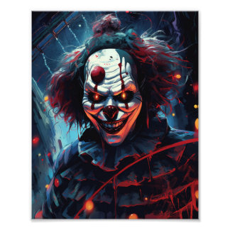 Impression Photo Clown Vintage temps déplaisant