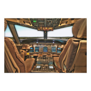 Impression Photo Cockpit d'avion