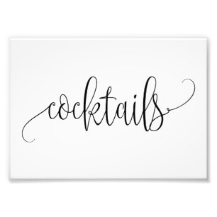 Impression Photo Cocktails Signer Choisissez Votre Taille Jolie Cal