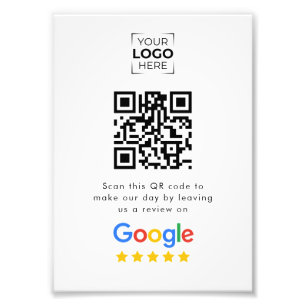 Impression Photo Code QR de révision commerciale Google Review
