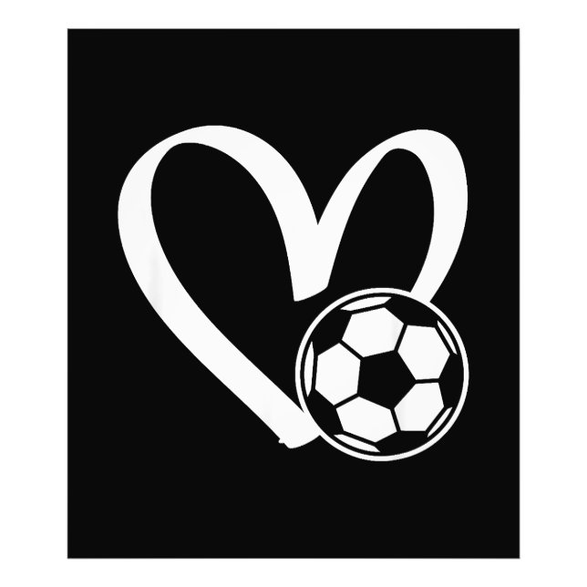 Impression Photo Coeur de balle de football (Devant)