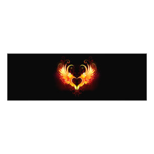 Impression Photo Coeur de feu ange avec ailes