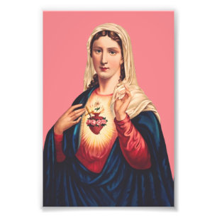 Impression Photo Coeur immaculé de la Vierge Marie