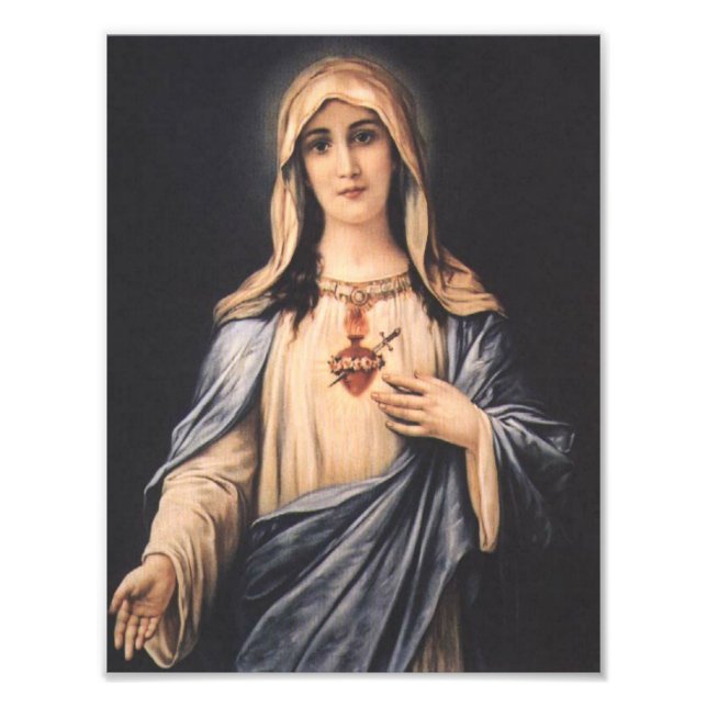 Impression Photo Cœur immaculé de Marie Vierge Mère (Devant)