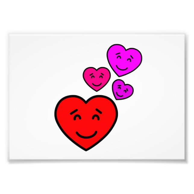 Impression Photo Cœurs d'amour (Devant)