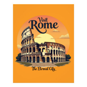 Impression Photo Colisée Rome Conception Vintage