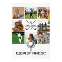 Collage de golf sur mesure avec design Monogramme