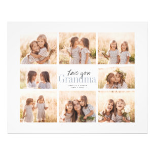 Impression Photo Collage Personnalisé de l'amour que vous grand-mèr