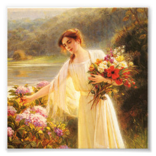 Impression Photo collection de fleurs, belle dame par Albert Lynch