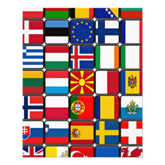 Impression Photo Collection internationale du drapeau