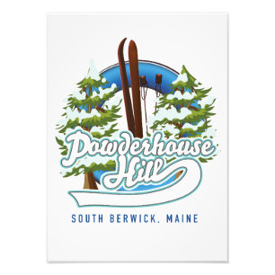 Impression Photo colline powderhouse south berwick maine ski logo