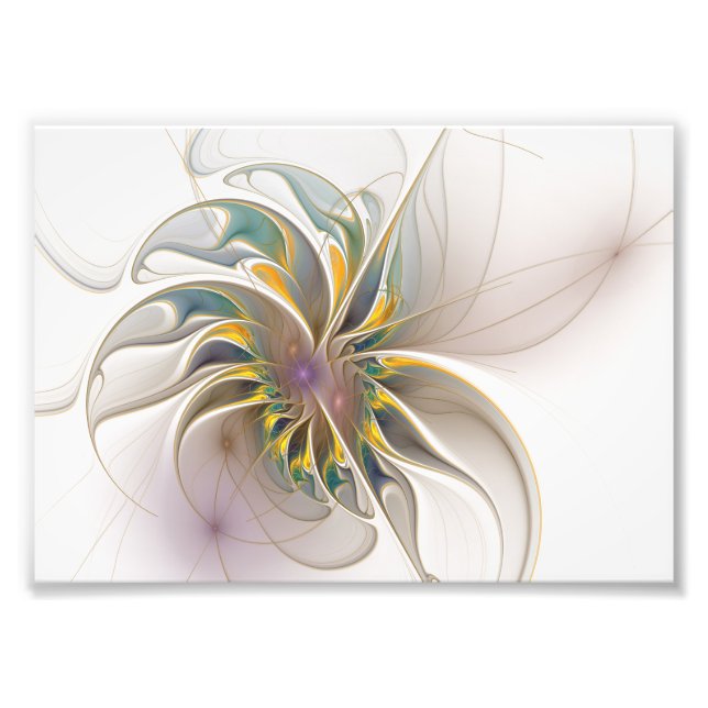 Impression Photo Colorful fractal ornament. Flower art (Devant)