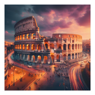 Impression Photo Colosseum Rome Italie Vintage voyage