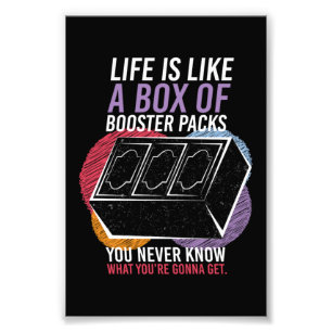 Impression Photo Comme Une Boîte De Booster Packs Trading Card