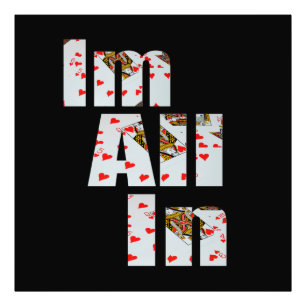Impression Photo Commis : Tout Dans Au Poker,