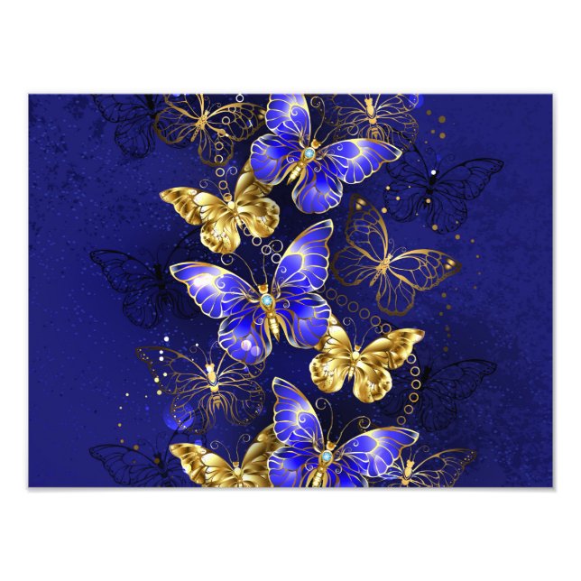 Impression Photo Composition avec papillons Sapphire (Devant)