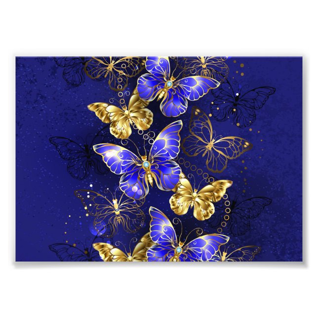 Impression Photo Composition avec papillons Sapphire (Devant)