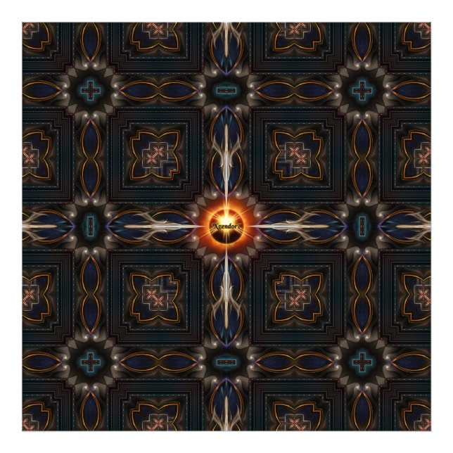 Impression Photo Composition de l'art fractal impérial Astral (Devant)