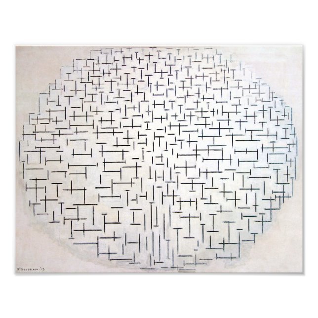 Impression Photo Composition no 10, Quai et océan | Mondriaan | (Devant)