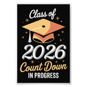 Impression Photo Compte à rebours de la promotion 2026 en cours Per