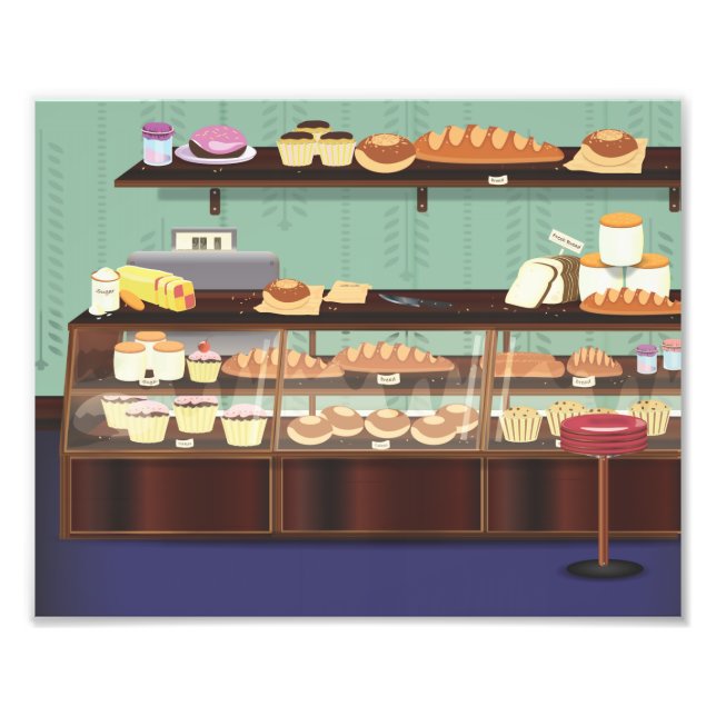 Impression Photo Comptoir de Boulangerie-Pâtisserie (Devant)