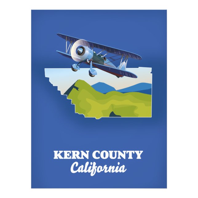 Impression Photo Comté de Kern Californie (Devant)
